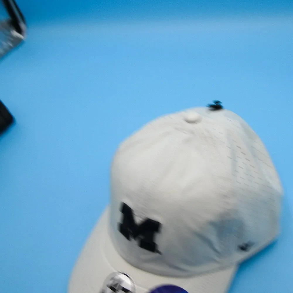 '47 Brand Hat Mens One Size Clean Up Michigan Wolverines White Cooling Cap Sport